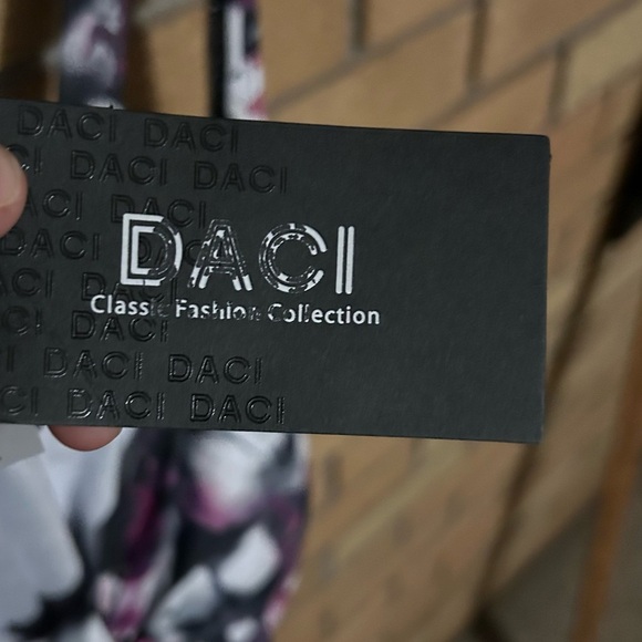 NWT DACI Sweetheart Neckline Backless One Piece Swimsuit-Purple Floral Size 18W - Picture 5 of 6